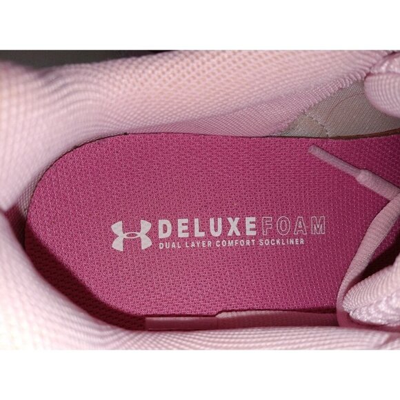 Under Armour Women's Size 11 US Charged Assert 9 Pink Rose Marble Running Shoes - Picture 7 of 11